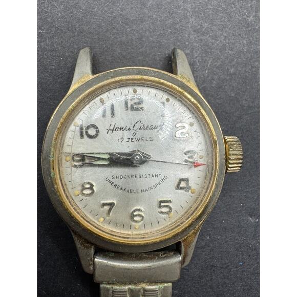 Vintage Henri Gireaux 17 Jewels Silver Tone Ladies Swiss Made Watch Manual Wind main image 13